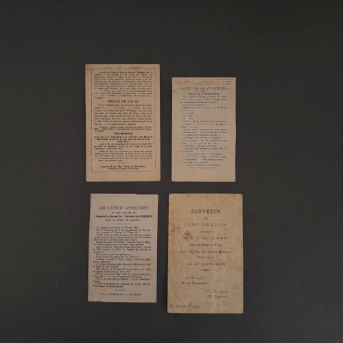 Lot de 8 images pieuses en couleur A5798