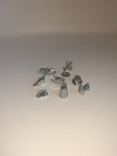 Lot de 8 pions métal Monopoly de luxe 
