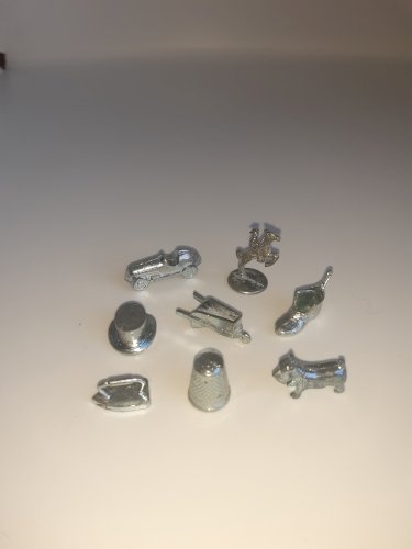 Lot de 8 pions métal Monopoly de luxe 