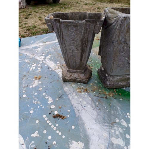 Lot de 8 Vases en Aluminium 1900