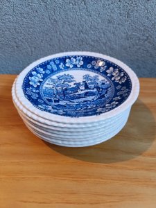 set of 8 hollow bowls Spode England Tower in good condition