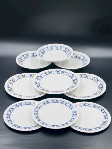 Lot de 9 assiettes vintage Cadiz – Villeroy & Boch – années 1960–1970