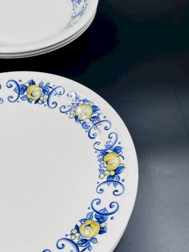 Lot de 9 assiettes vintage Cadiz – Villeroy & Boch – années 1960–1970
