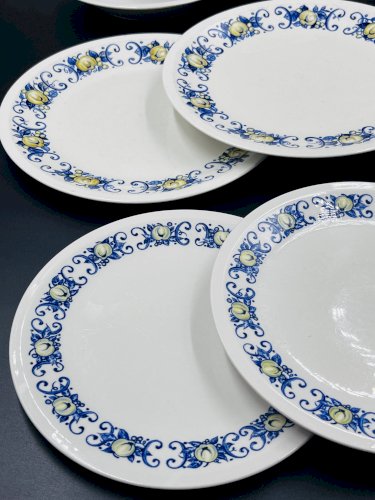 Lot de 9 assiettes vintage Cadiz – Villeroy & Boch – années 1960–1970