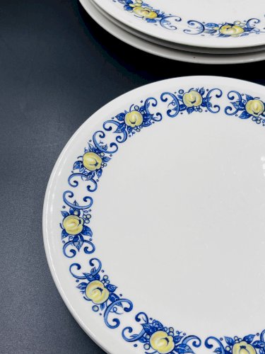 Lot de 9 assiettes vintage Cadiz – Villeroy & Boch – années 1960–1970
