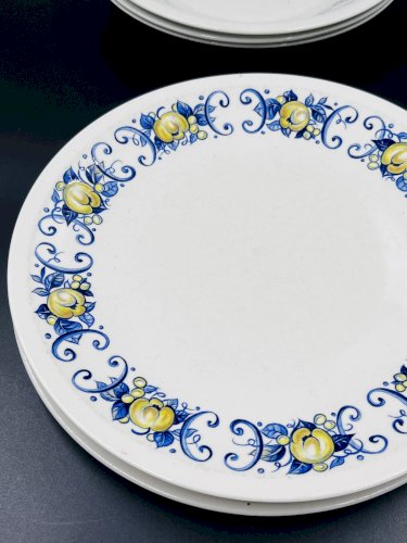 Lot de 9 assiettes vintage Cadiz – Villeroy & Boch – années 1960–1970