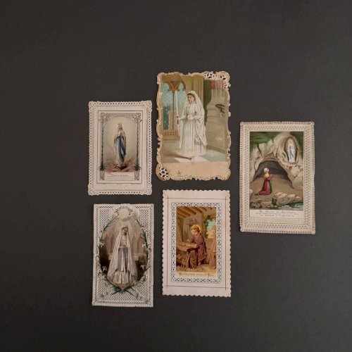 Lot de 9 canivets images pieuses anciennes Première Communion M3729