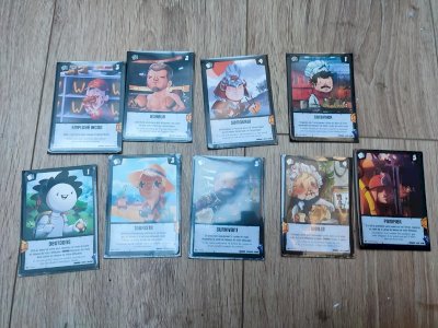 Lot de 9 cartes à collectionner Wankul sous plastique