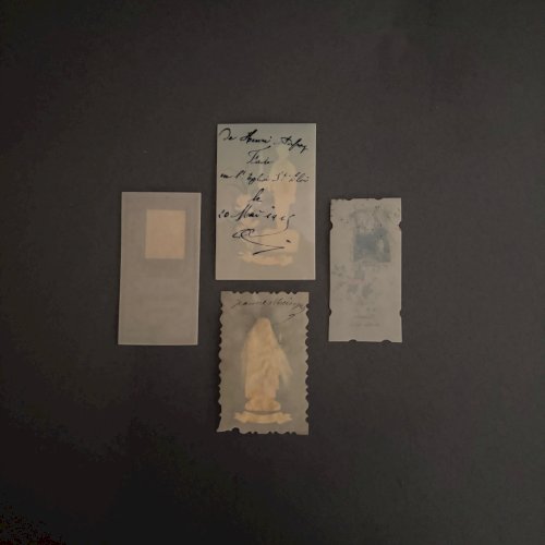 Lot de 9 images pieuses en celluloïd fin XIXe A5797