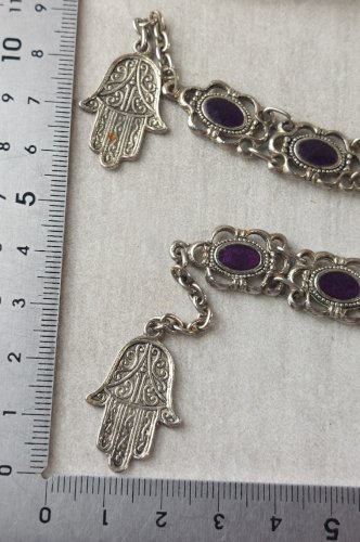 Lot de bijoux / fond de tiroir, bracelets ethniques, vintage ^