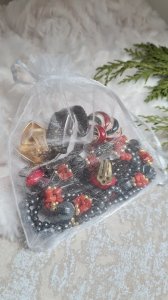 lot of vintage jewelry coral and hematite necklace for small gift