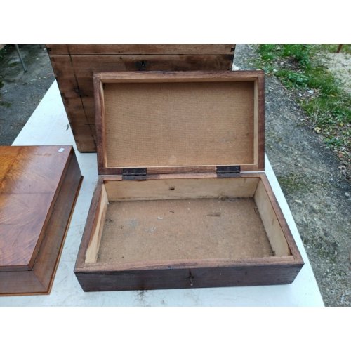 Lot de Boites Anciennes en Bois