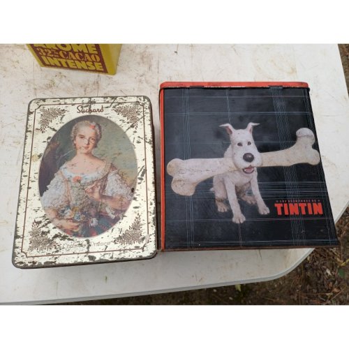 Lot de Boites Publicitaire en Tole Anciennes