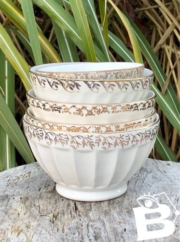 Lot de bols rétro vintage en porcelaine