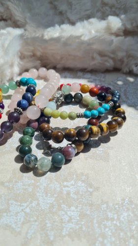 Lot de bracelets en pierres semi- précieuses - 9 Bracelets
