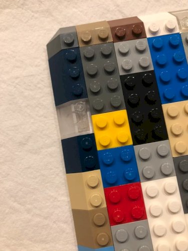 Lot de briques et pentes Lego multicolores toutes tailles