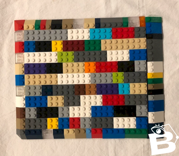 Lot de briques et pentes Lego multicolores toutes tailles