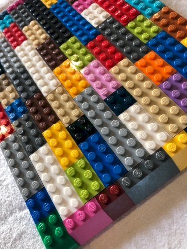 Lot de briques et pentes Lego toutes tailles toutes couleurs