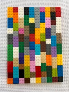 A batch of Lego bricks of all sizes and all colors.