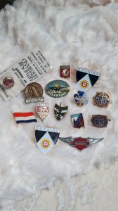 Set of antique and vintage brooches - collection