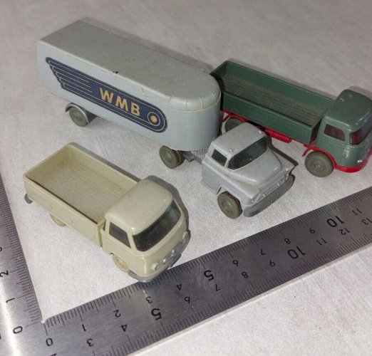 Lot de camions, Wiking, vintage