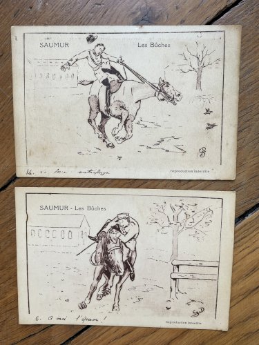 Lot de cartes postales anciennes, chromo, menus décorés, début XXème