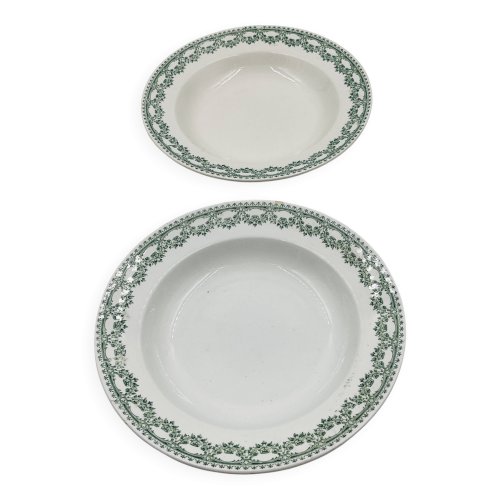 Lot de deux assiettes Carlotta