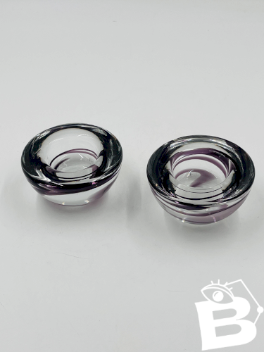 Lot de deux bougeoirs Kosta boda by Anna Ehrner