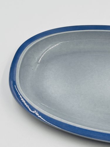 Lot de deux plats bleu Boch