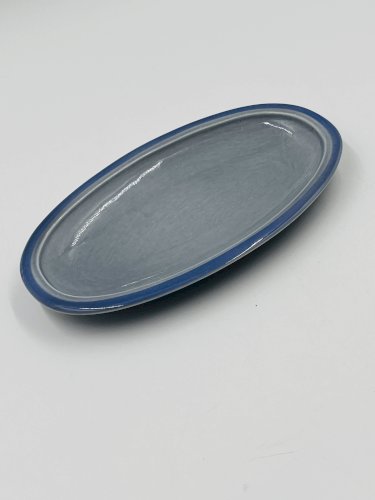 Lot de deux plats bleu Boch