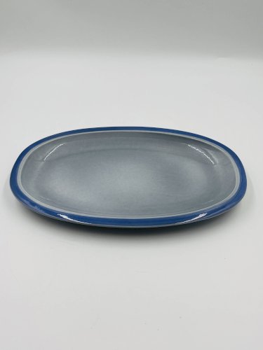 Lot de deux plats bleu Boch