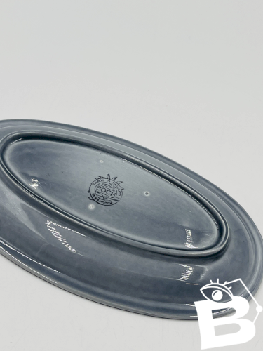 Lot de deux plats bleu Boch