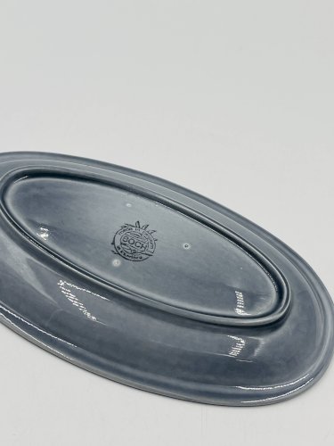 Lot de deux plats bleu Boch