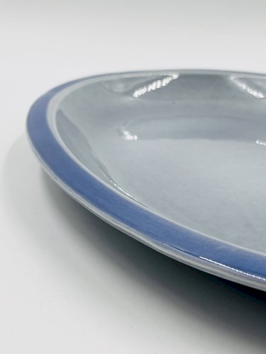 Lot de deux plats bleu Boch