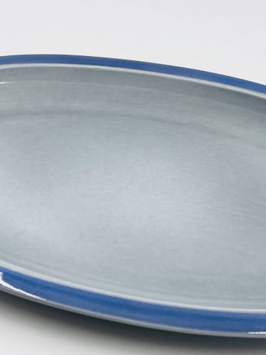 Lot de deux plats bleu Boch