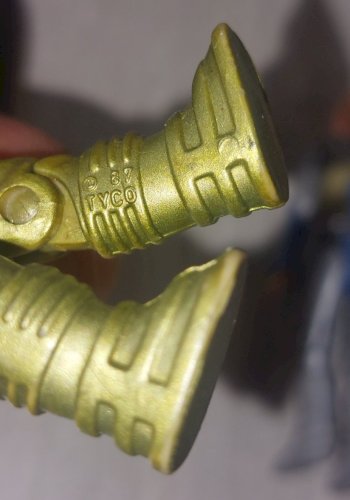 Lot de figurines Dino Riders, Fang + Turret, Tyco 1987