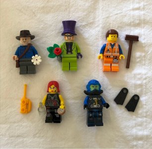 Lot de figurines Lego et accessoires