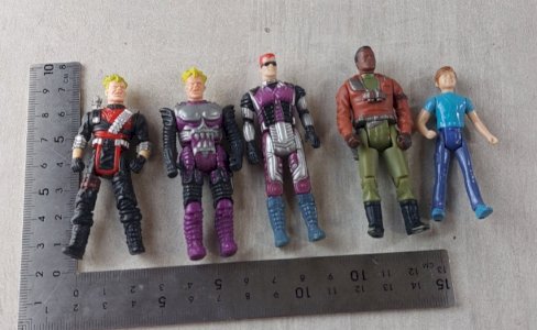Lot de figurines M.A.S.K., Hondo MacLean, Lester Sludge, Kenner, vintage ^