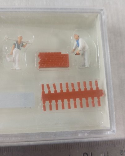 Lot de figurines pour maquette train HO, Faller 151032 + Preiser 10251