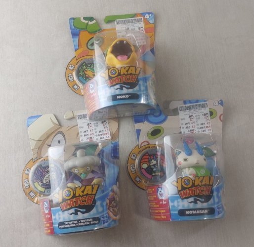 Lot de figurines Yo-Kai Watch, Komasan + Noko + Tattletell, Hasbro