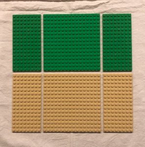 Lot de grandes plaques de construction Lego