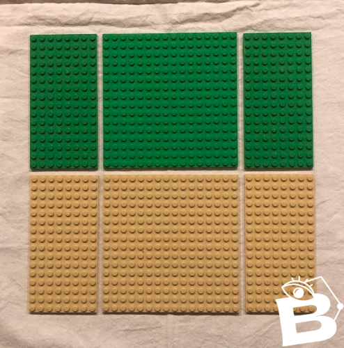 Lot de grandes plaques de construction Lego