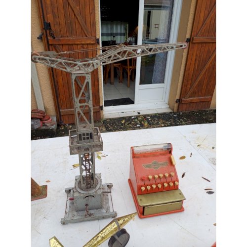 Lot de Jouets Anciens des Années 50 en Tole