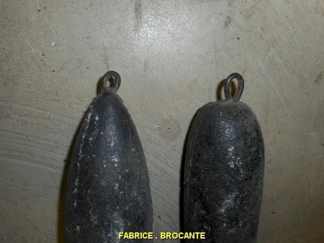 LOT DE PAIRE DE POIDS DE COMTOISE N° 1