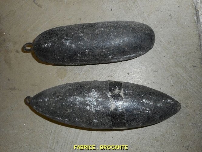 LOT DE PAIRE DE POIDS DE COMTOISE N° 1