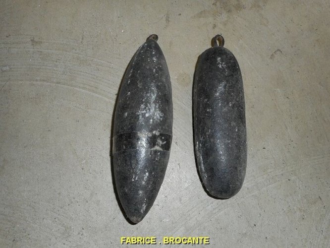 LOT DE PAIRE DE POIDS DE COMTOISE N° 1