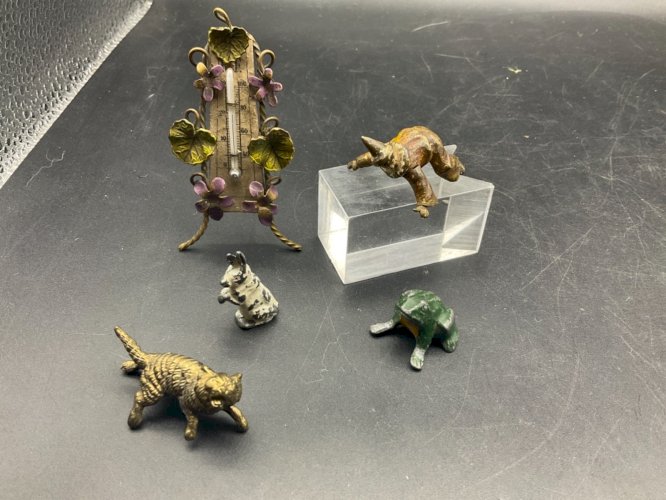 LOT DE PETIT BRONZE DE VIENNE PLOMB DE NUREMBERG, ... ANIMALIER ET AUTRE .....