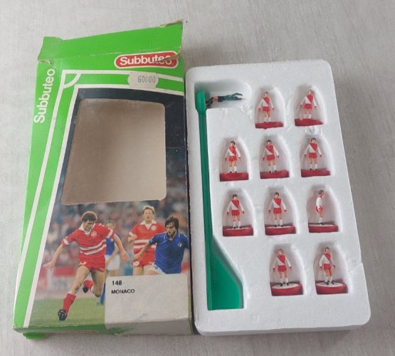 Lot de petites figurines, football, Monaco, Subbuteo 148