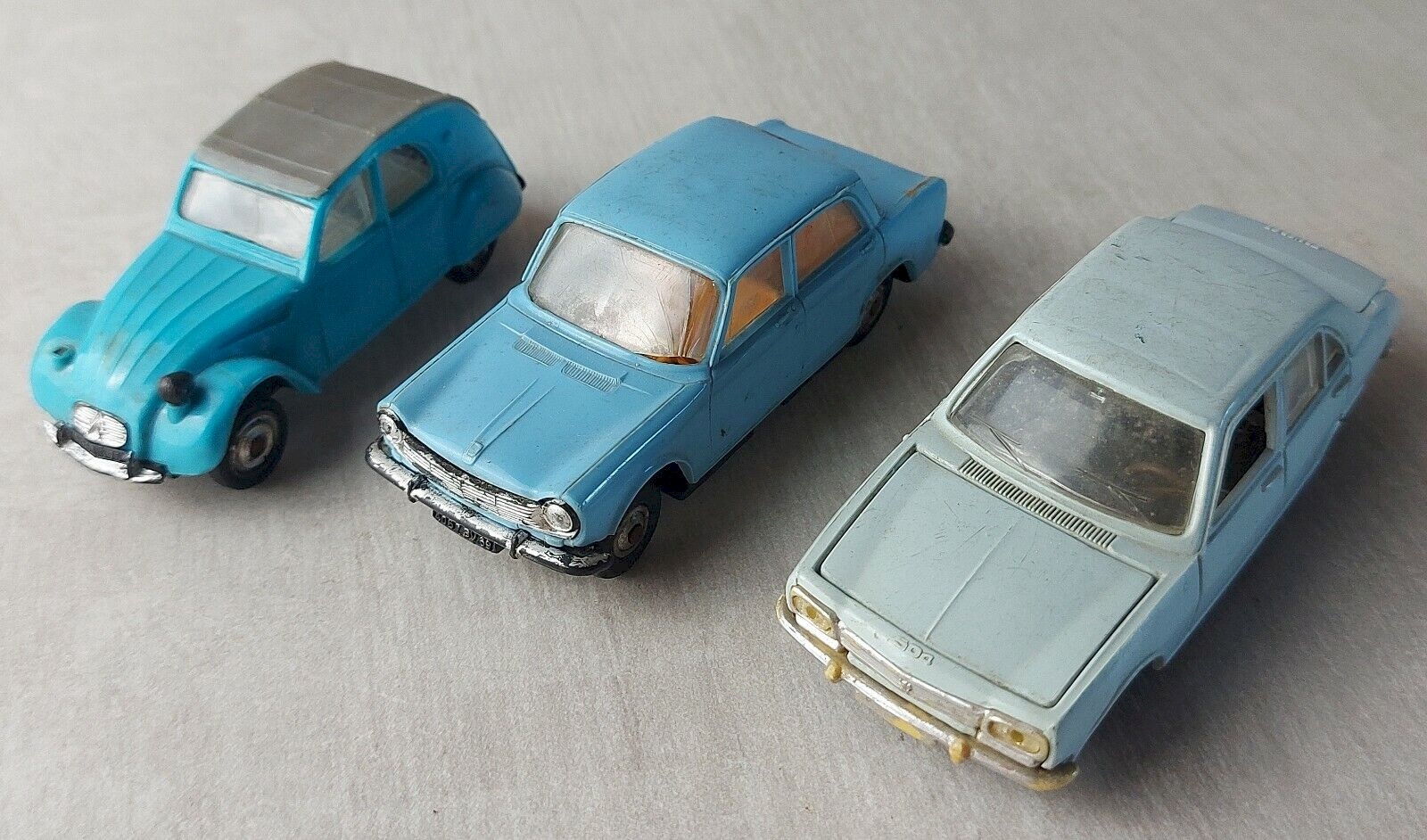 lot de 6 norev 3 inches citroen peugeot