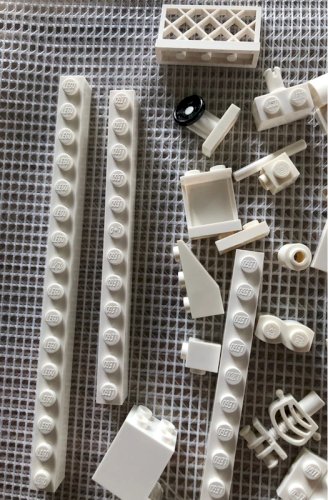 Lot de pièces de Lego blanches